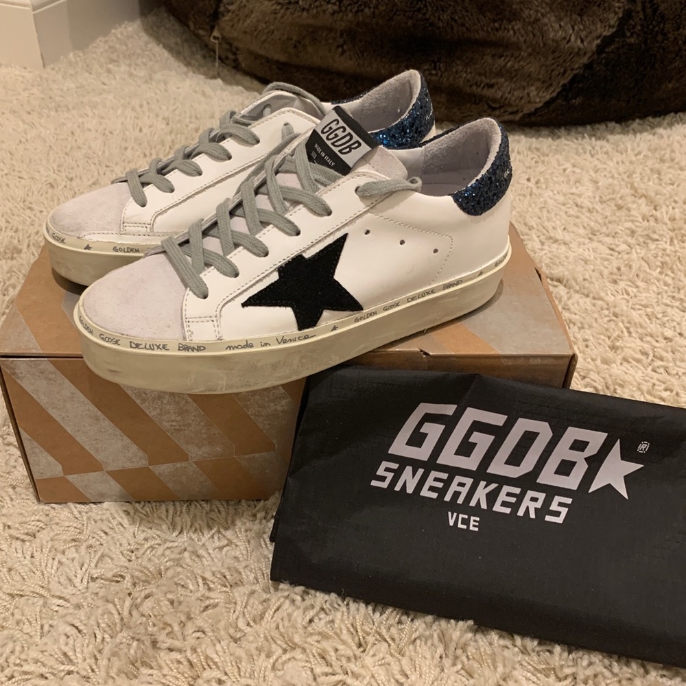 NEW GOLDEN GOOSE HI STAR SNEAKERS